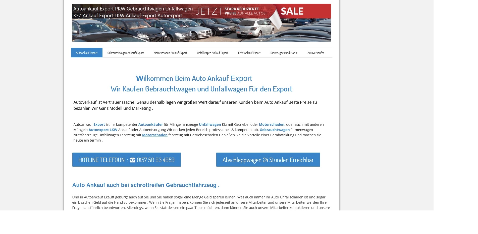 autoankauf salzgitter kauft fuer den export in jeden zustand - Autoankauf Salzgitter kauft für den Export in jeden Zustand