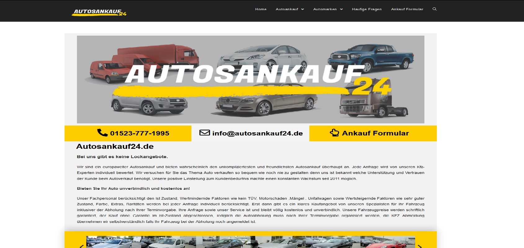 autosankauf24 de bietet top kontitionen bei gebrauchtwagen ankauf - Autosankauf24.de bietet Top Kontitionen bei Gebrauchtwagen Ankauf